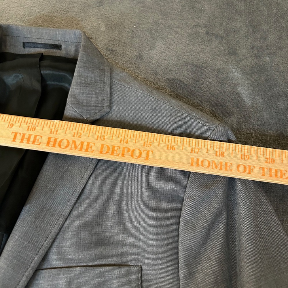Kenneth Cole New York Gray Wool Blend Blazer Sport Coat Mens Large 42R - Picture 6 of 11